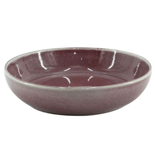 Plato Hondo 20 cm Cerámica Reactive Glaze Bordó
