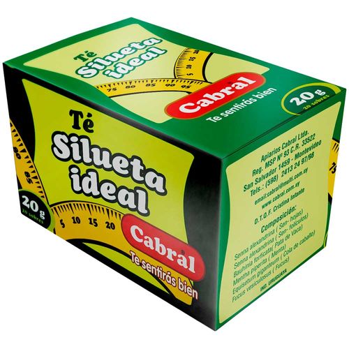 Té CABRAL silueta ideal 10 un. 20 g