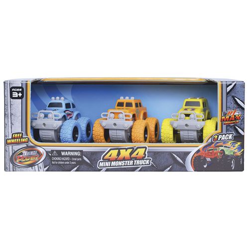 Pack de 3 Monster Rueda Libre de Goma