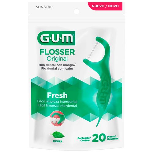 Hilo dental Flossers sabor menta 20 un.