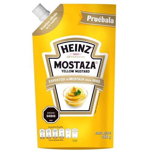 Mostaza yellow HEINZ 368 g