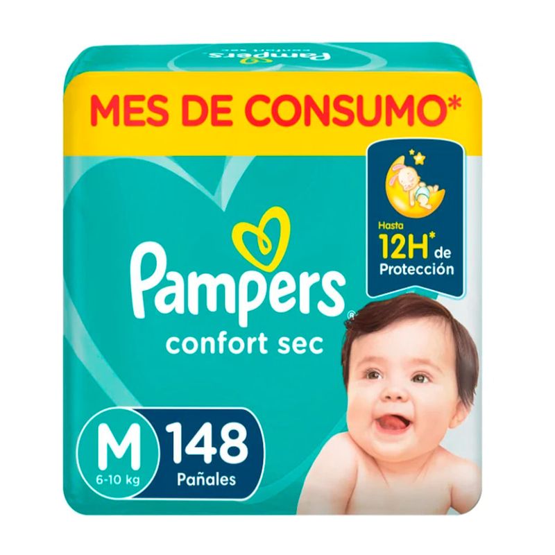 Pañal-PAMPERS-confort-sec-M-148-un-0