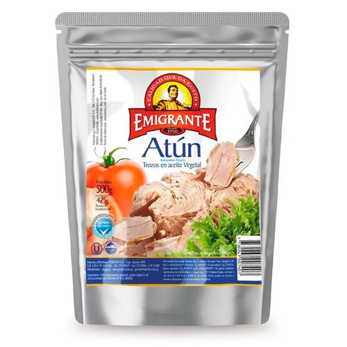 Atún trocitos en aceite EMIGRANTE pouch 500 g