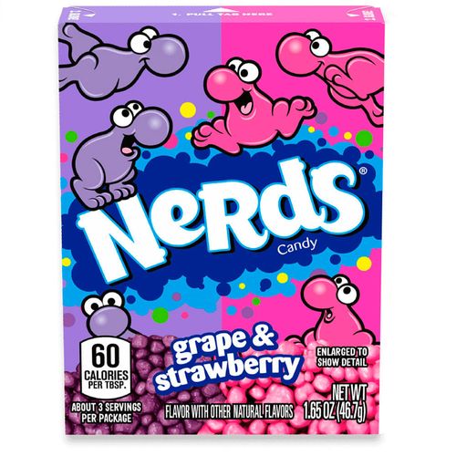 Caramelos NERDS Fresa Uva 46,7 g