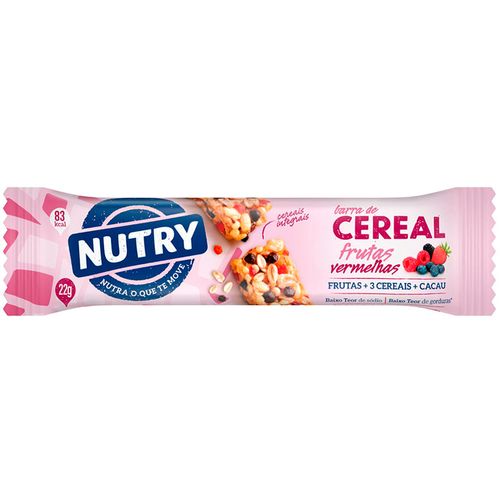 Cereal barra NUTRY frutos rojos con cookies 25 g