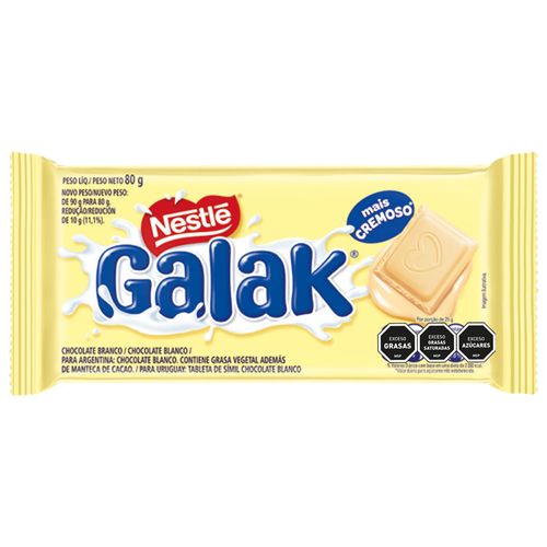 Chocolate blanco NESTLÉ Galak 80 g