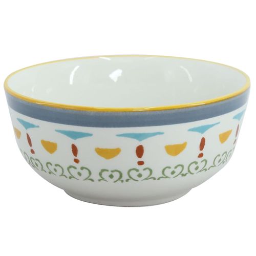 Bowl 510 ml floral azul y rojo