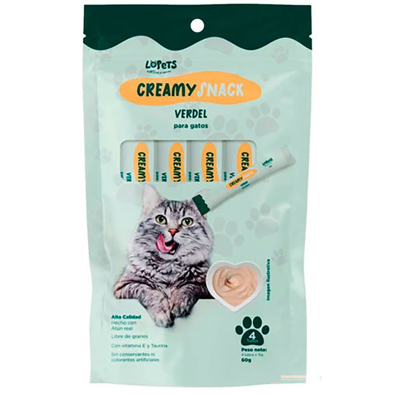 Snack-Cremoso-LOPETS-para-gato-60-g-Verdel-0