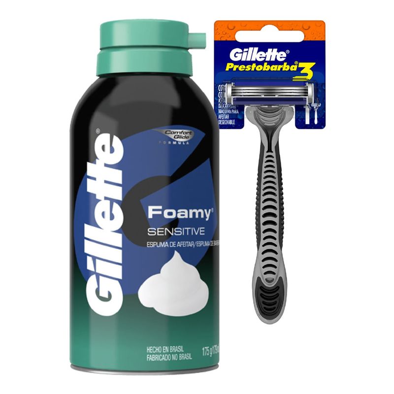 Espuma-de-afeitar-GILLETTE-sensitive-312-g---prestobarba-0