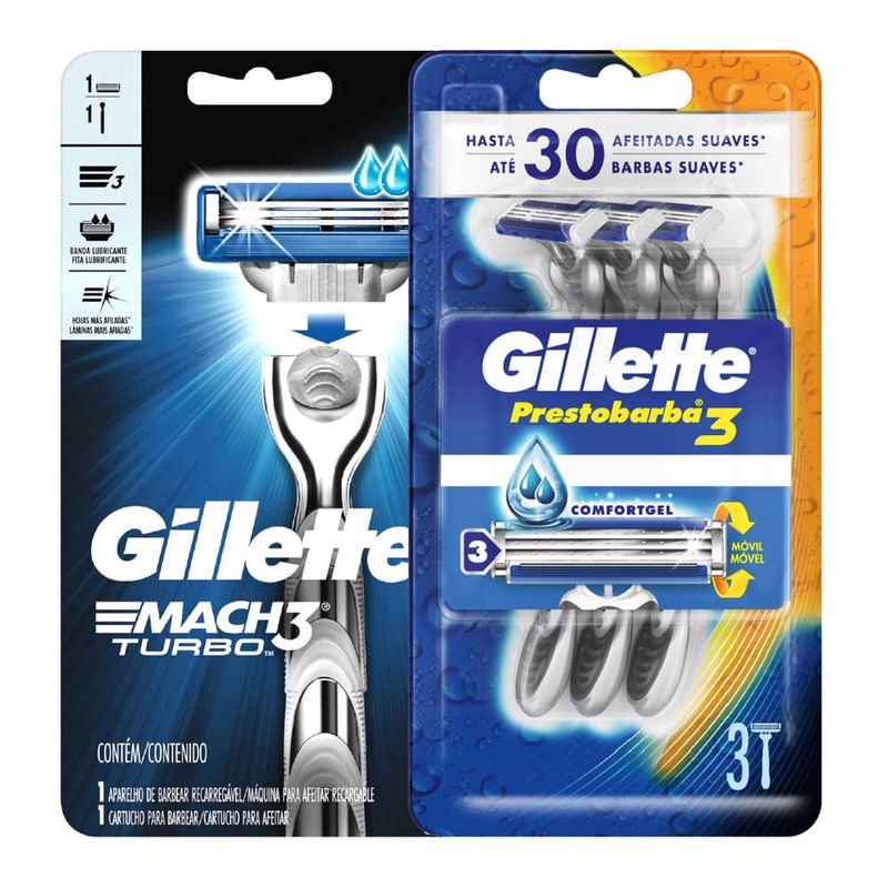 Pack-Gillette-Presto-Barba-3-hombre-3-un---Mach-3-turbo-0