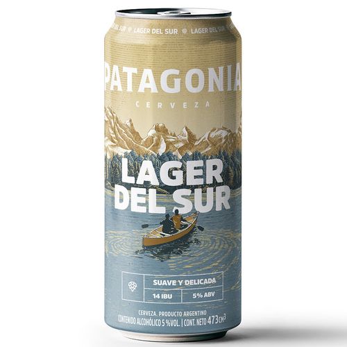 Cerveza PATAGONIA Lager del Sur 473 ml
