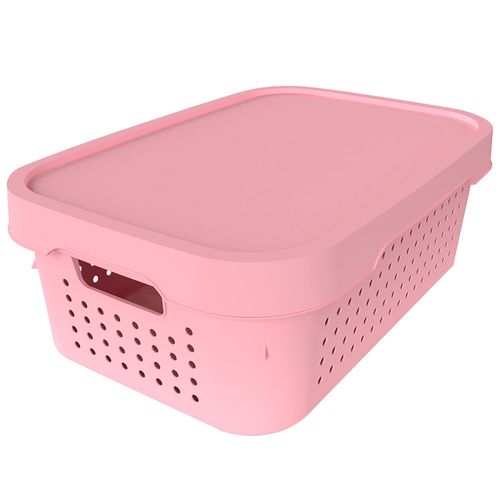 Caja organizadora 11 L rosa 40,5 x 28 x 14 cm