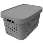 Caja-organizadora-5-L-gris-27-x-185-x-145-cm-0