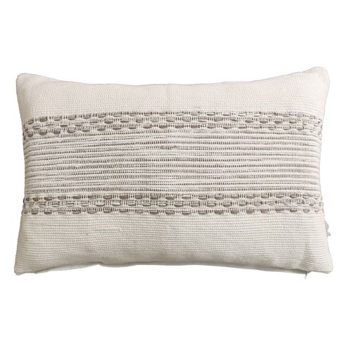 Almohadón decoración 35 x 55 cm taupe