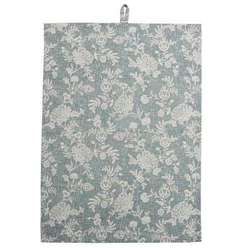 Set x 2 repasadores 50 x 70 cm azul con blanco