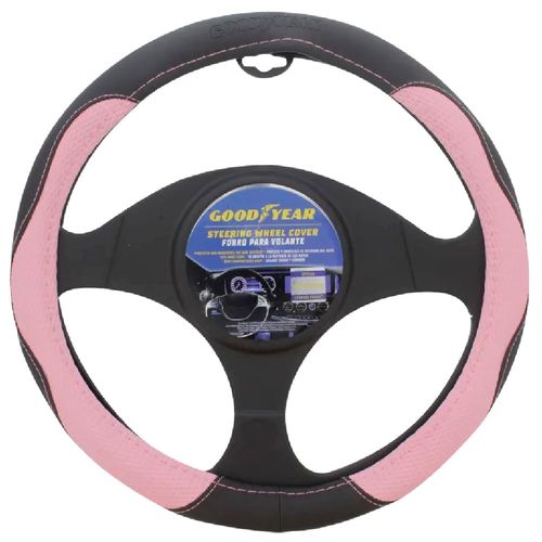 Cubre volante GOODYEAR rosado y negro 38 cm