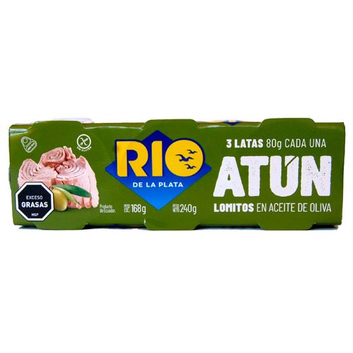 Atún lomito aceite oliva tripack RIO DE LA PLATA 240