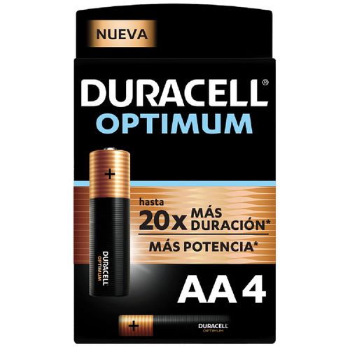Pilas DURACELL Optimum AA blister x4