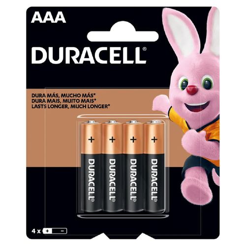 Pilas DURACELL AAA lleve 4 pague 3