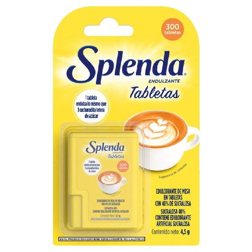 Edulcorante SPLENDA tabletas 300 un.