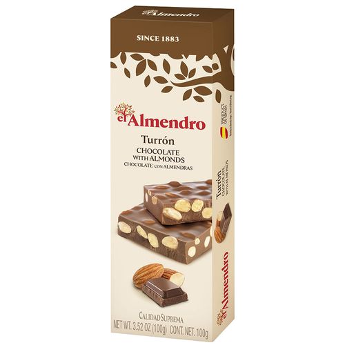 Turrón EL ALMENDRO confitura almendras con choco 75 g
