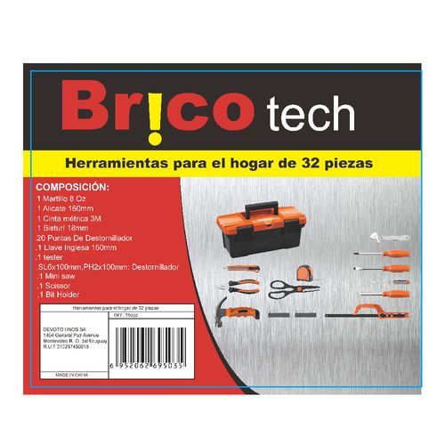 Juego BR!COTECH de Herramientas 32 Piezas