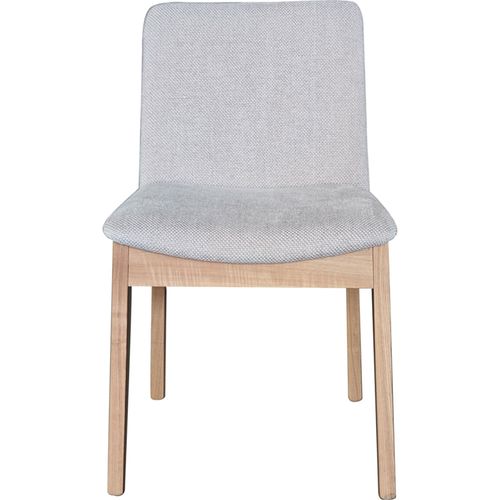 Silla de Madera Tapizada Beige 50x65x81 cm