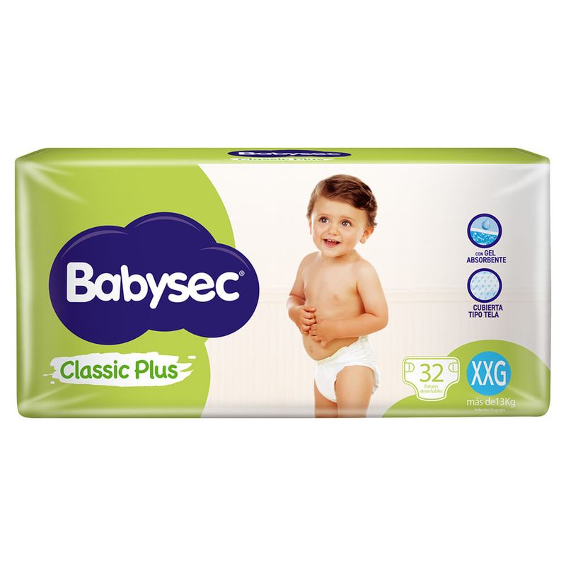Pañal-BABYSEC-classic-plus-XXG-32-un-0