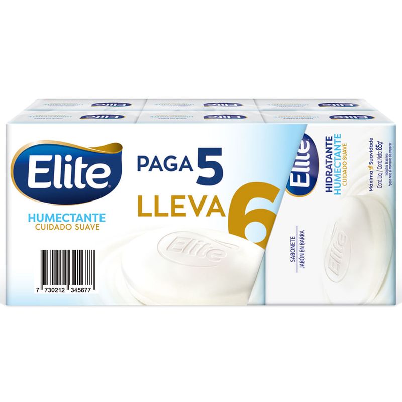 Pack-6x5-Jabon-de-tocador-ELITE-humectante-85-g-0