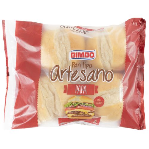 Pan de papa para hamburguesa artesano BIMBO 300 g
