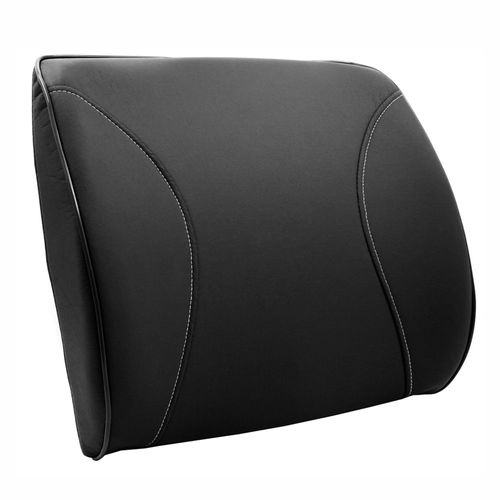 Soporte lumbar negro Pu Leather