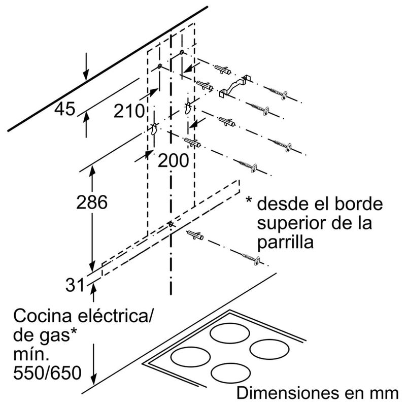 Campana-BOSCH-Mod-DWB66BC50-plana-de-pared-8
