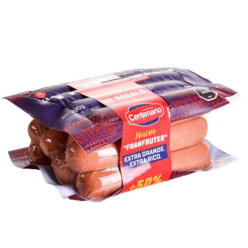 Promo Pack Frankfurters Extra CENTENARIO 8+4 600 g