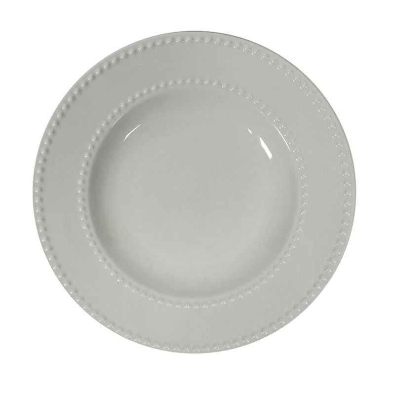 Plato-Hondo-22-cm-Dot-Ceramica-Blanco-0