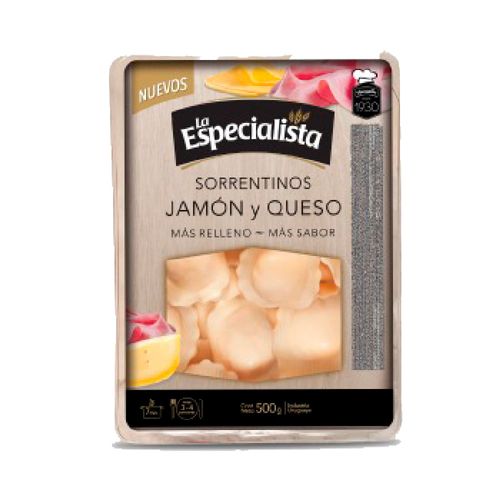 Sorrentinos La ESPECIALISTA jamón y queso 500 g