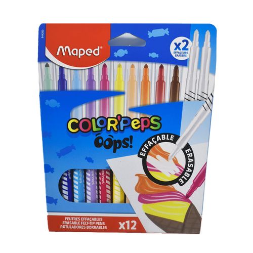 Marcadores borrables MAPED opps 12 un. 20