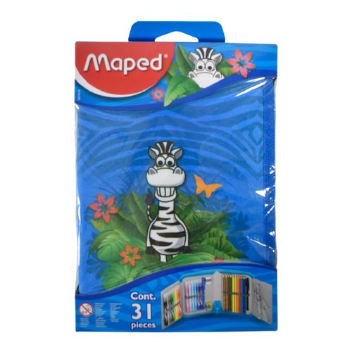 Cartuchera completa 1 piso MAPED jungle