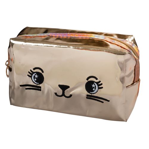 Cartuchera Metalizada 18x10x18 cm 3 Colores