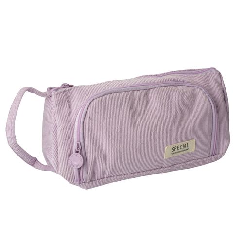 Cartuchera 2 cierres 22 x 12 x 7 cm