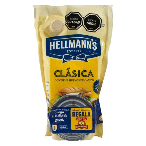 Mayonesa HELLMANN'S Clásica 475 g + Atún