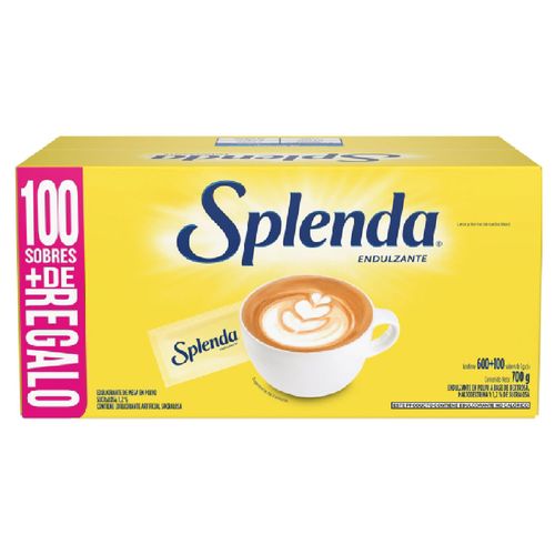 Edulcorante SPLENDA 600 unidades + 100 gratis