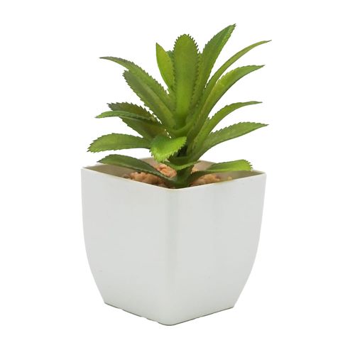 Planta Artificial Suculenta con Maceta rh 1328 7x7x13 cm