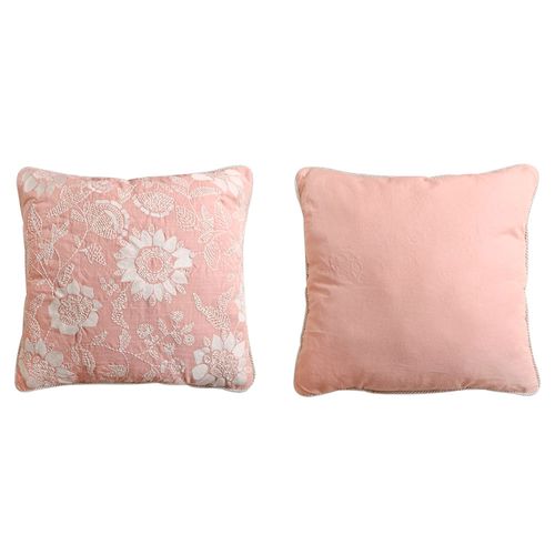 Almohadón decoración 50 x 50 cm rosa