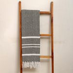 Throw-en-algodon-130-x-170-cm-verde-con-blanco-0