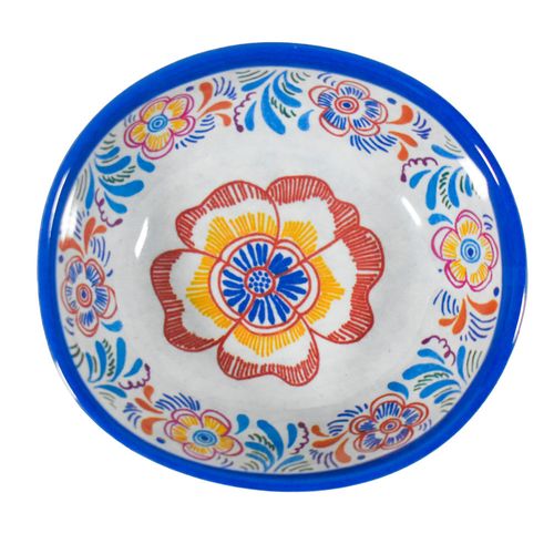 Bowl Irregular Melamina/Bambú 10 cm Floral