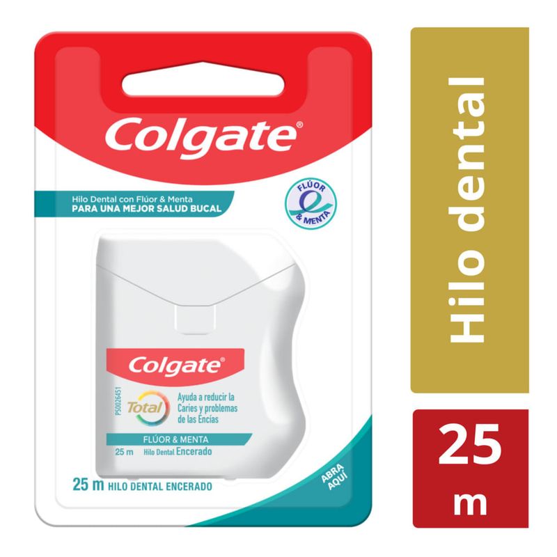Hilo-dental-COLGATE-Total-Fluor-y-Menta-25-metros-0