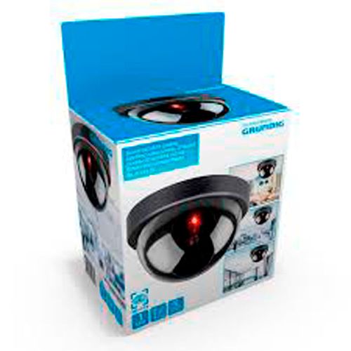 Cámara de Seguridad GRUNDIG Ficticia domo negro
