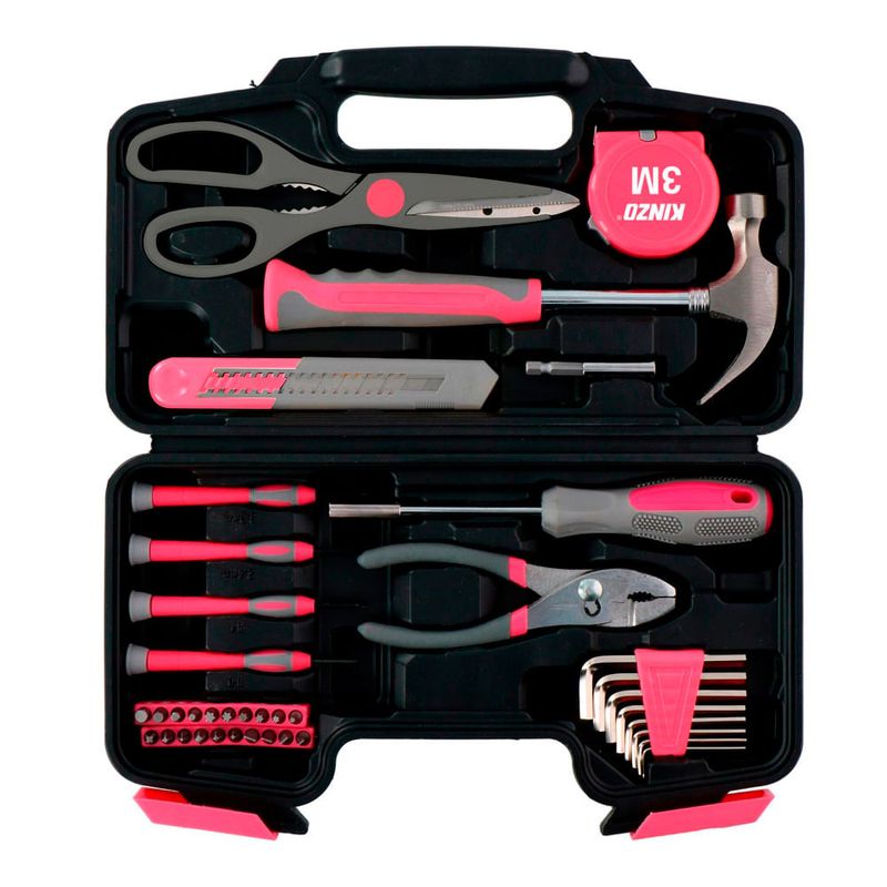 Set-Kit-KINZO-de-Herramientas-Damas-39-Piezas-0