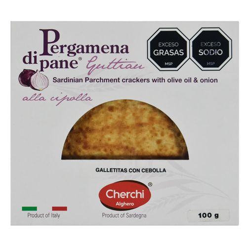 Galletas Pergamena di Pane Guttiau Cebolla 100 g