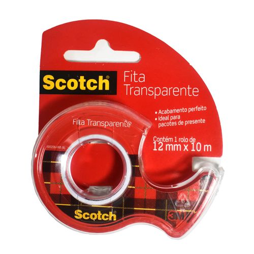 Cinta SCOTCH Transparente con Display 12 mmx10 m
